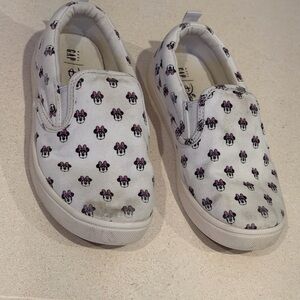 Disney Kids Slip-On Sneakers - White and Pink